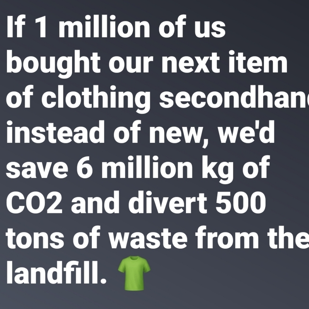 Save Our Planet! Buy Secondhand!
